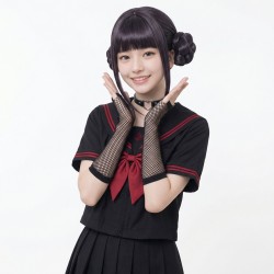 Peruka cosplay czarna KPOP styl anime