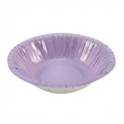 Miseczki papierowe głębokie fioletowe 18 cm 6 sztuk