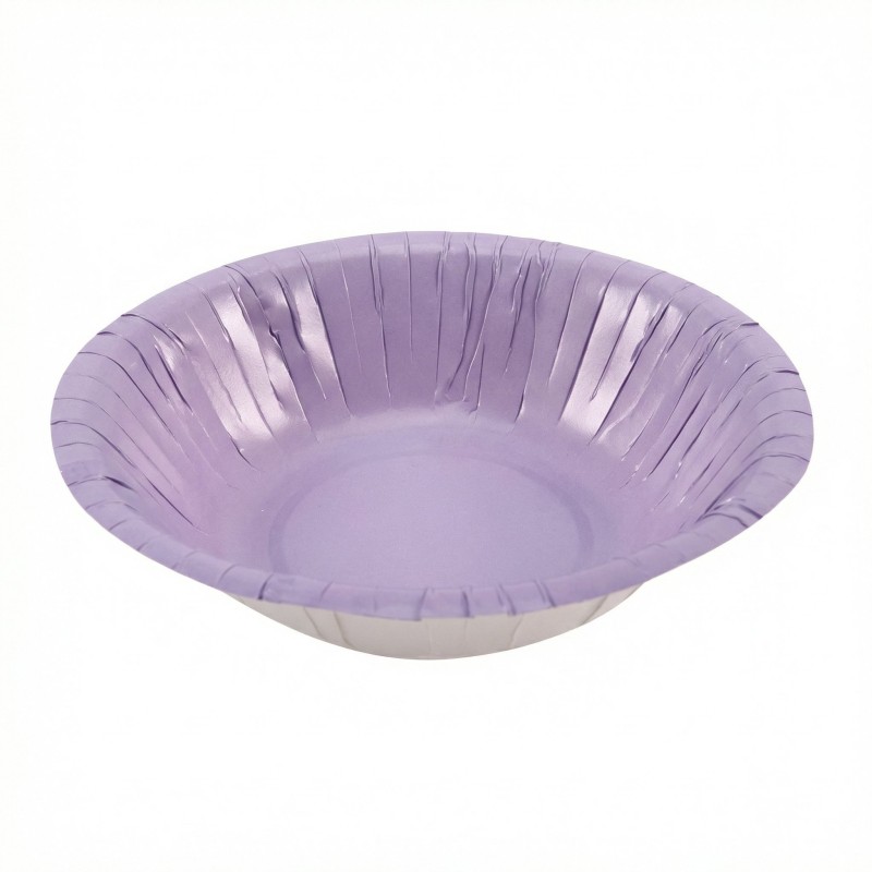 Miseczki papierowe głębokie fioletowe 18 cm 6 sztuk