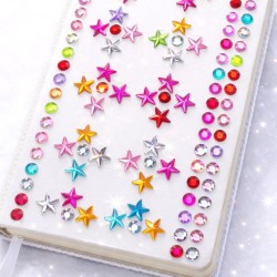 Kolorowe kryształki gwiazdki i cyrkonie 8mm do dekoracji
