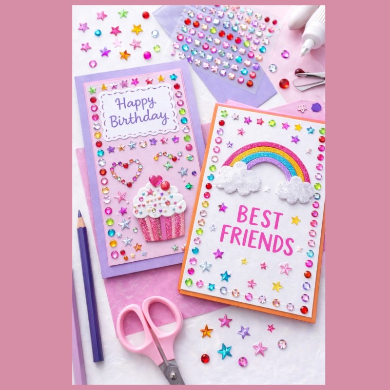 Kolorowe kryształki gwiazdki i cyrkonie 8mm do dekoracji