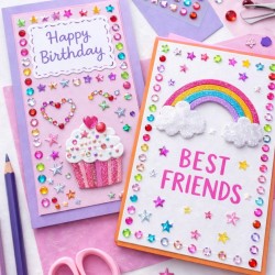 Kolorowe kryształki gwiazdki i cyrkonie 8mm do dekoracji