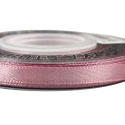 Wstążka satynowa wrzosowa 6 mm 22,5 m