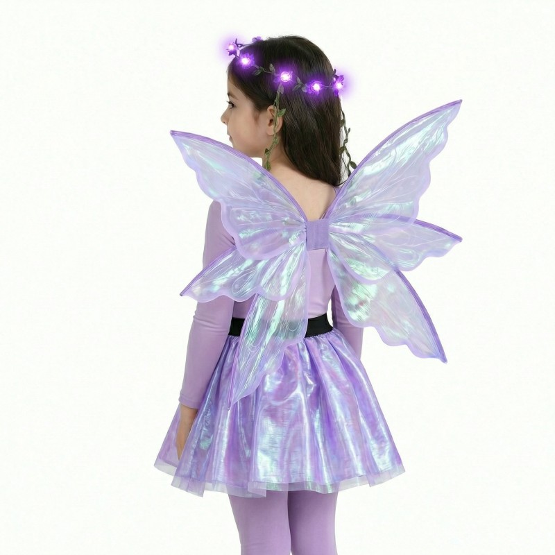 Zestaw Wróżki Holo z LED Skrzydłami i Kryształkami