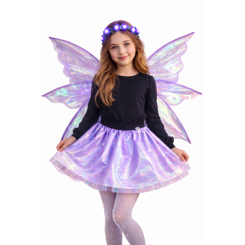 Zestaw Wróżki Holo z LED Skrzydłami i Kryształkami