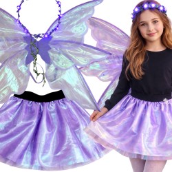 Zestaw Wróżki Holo z LED Skrzydłami i Kryształkami