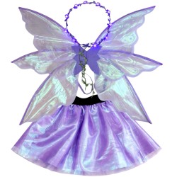 Zestaw Wróżki Holo z LED Skrzydłami i Kryształkami