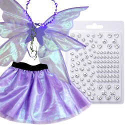 Zestaw Wróżki Holo z LED Skrzydłami i Kryształkami