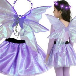 Zestaw Wróżki Holo z LED Skrzydłami i Kryształkami