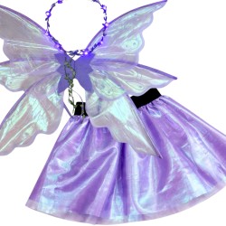 Zestaw Wróżki Holo z LED Skrzydłami i Kryształkami