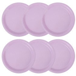 Fioletowe papierowe talerzyki 18 cm 6 szt.