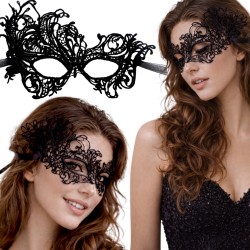 Koronkowa maska wenecka Mroczna Elegancja