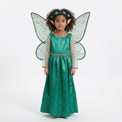 Strój Elfa Wróżki dla Dziecka z Uszkami i Skrzydłami