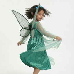 Strój Elfa Wróżki dla Dziecka z Uszkami i Skrzydłami