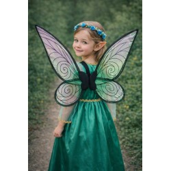 Strój Elfa Wróżki dla Dziecka z Uszkami i Skrzydłami