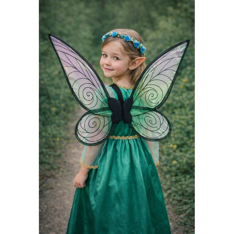 Strój Elfa Wróżki dla Dziecka z Uszkami i Skrzydłami