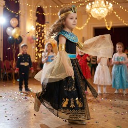 Strój Kleopatra dla Dziecka Sukienka Złota