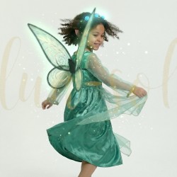 Strój Elfa Wróżki dla Dziecka z Uszkami i Skrzydłami