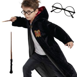 Kostium Harry Potter z Peleryną i Różdżką