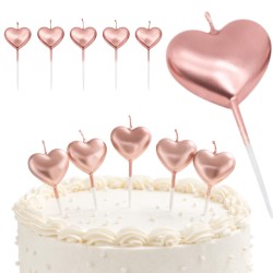 Świeczki serca 5 sztuk...