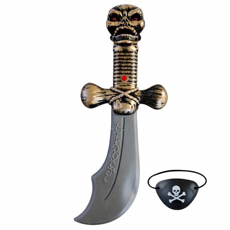 Zestaw pirat akcesoria miecz i tatuaże