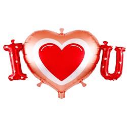 Balon foliowy Serce I Love You 45 cm