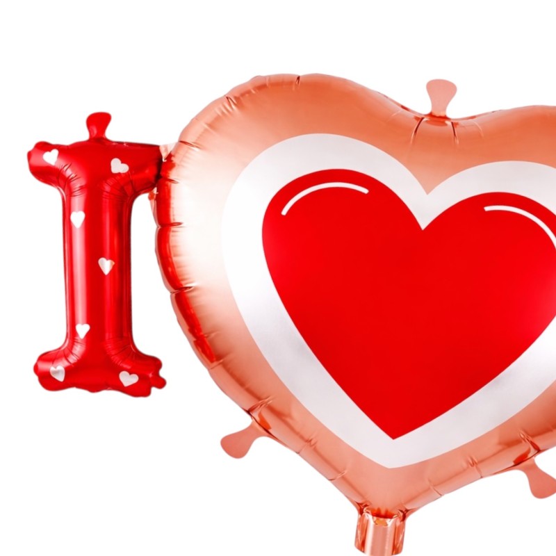Balon foliowy Serce I Love You 45 cm