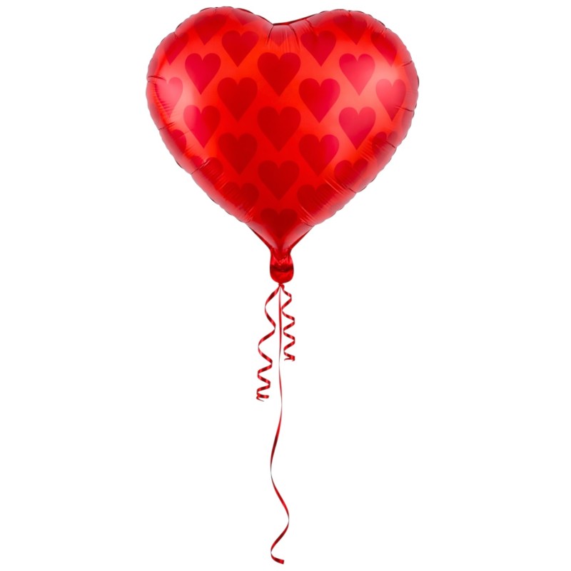 Balon foliowy serce czerwone 45cm