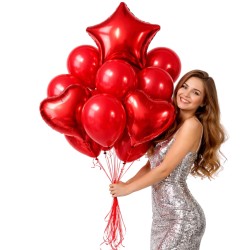 Bukiet balonowy czerwony...