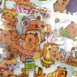 Naklejki motywacyjne Kapibara zestaw 56 szt.