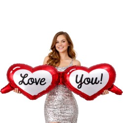 Balon foliowy okulary Love You 98x49 cm
