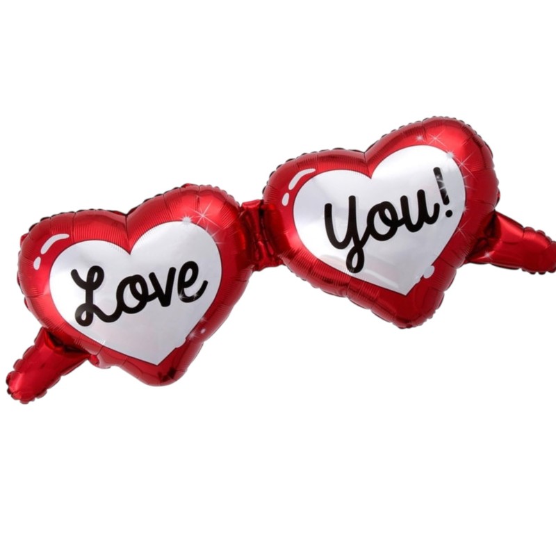 Balon foliowy okulary Love You 98x49 cm