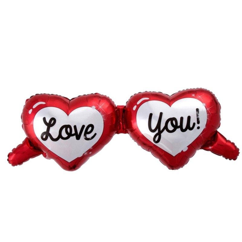Balon foliowy okulary Love You 98x49 cm