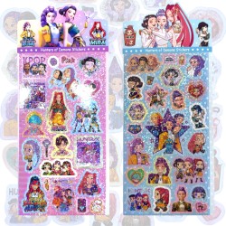 Zestaw Naklejek KPOP Naklejki Demon Hunters 42 szt Hunterx