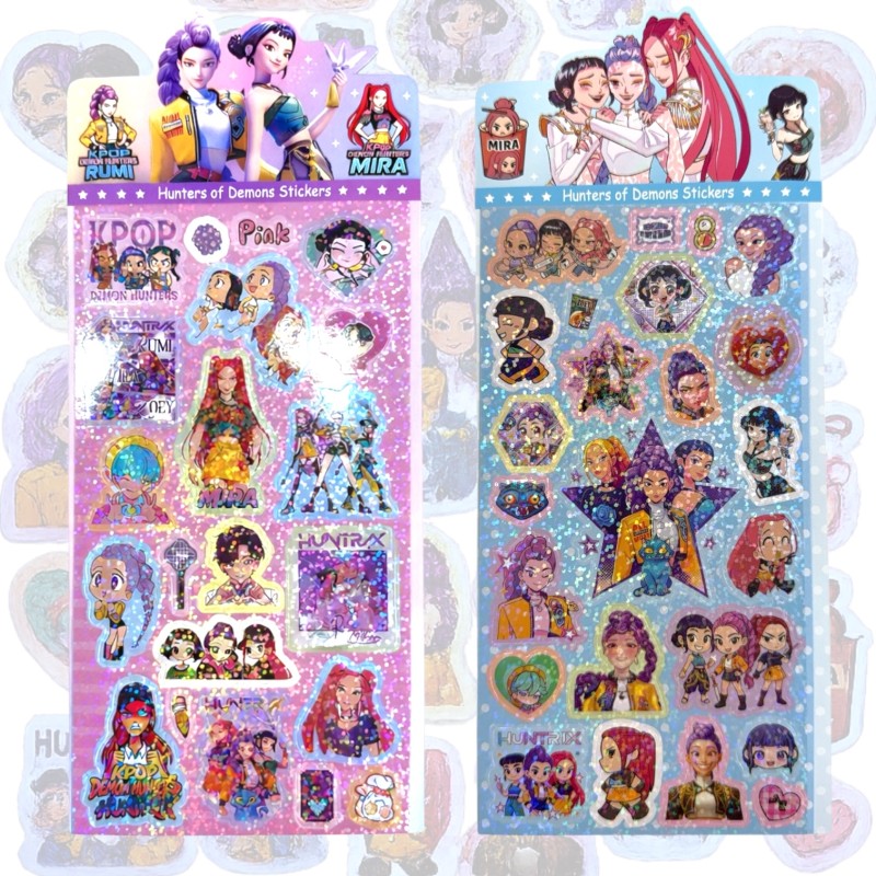 Zestaw Naklejek KPOP Naklejki Demon Hunters 42 szt Hunterx