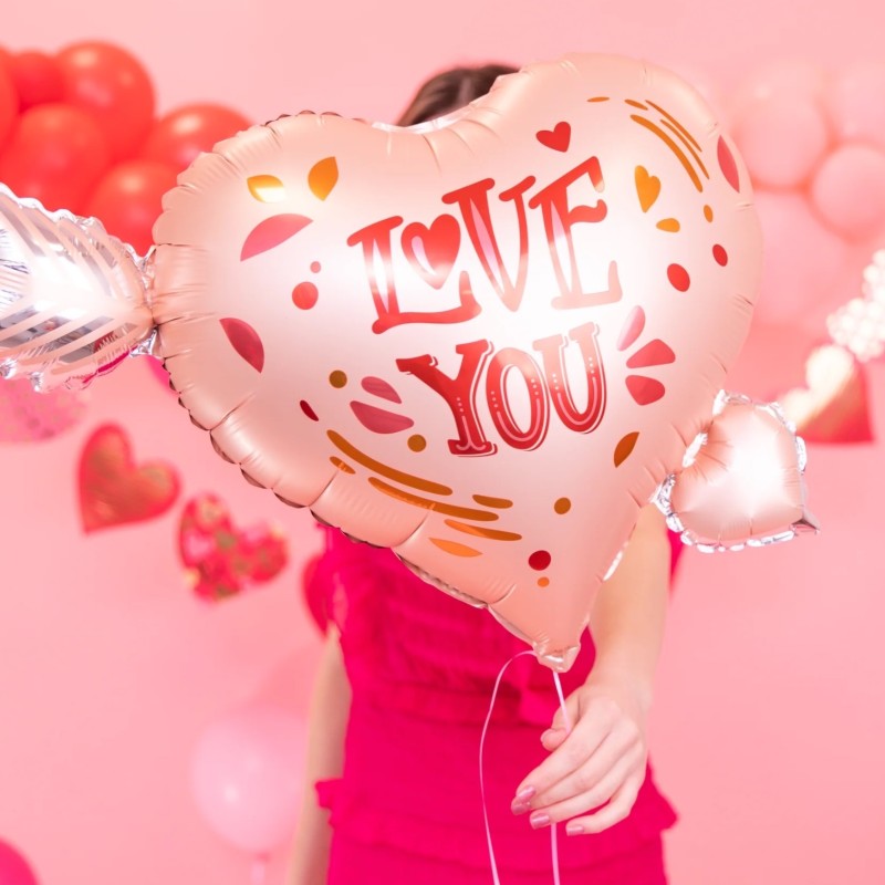 Balon foliowy Serce ze Strzałą 69x54cm 1 szt.