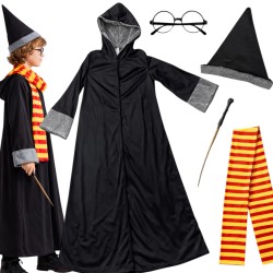 Strój czarodzieja Harry Potter 5-elementowy