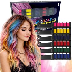 Kolorowe Kredki do Włosów w...