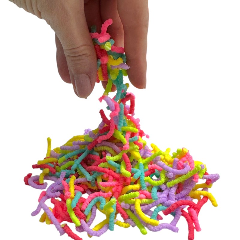 Neonowe Robaczki Sensoryczne Squeeze Toy 1 szt.