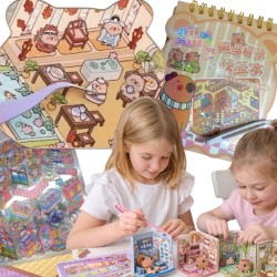 Układanka Wyklejanka Domki...