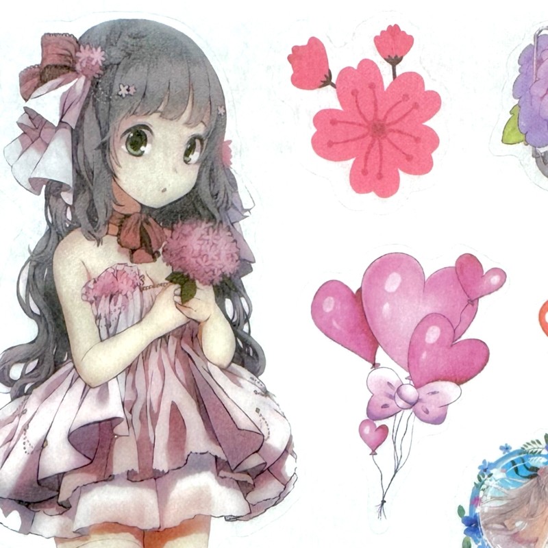 Zestaw 70 naklejek dekoracyjnych Anime Kawaii Japan Manga