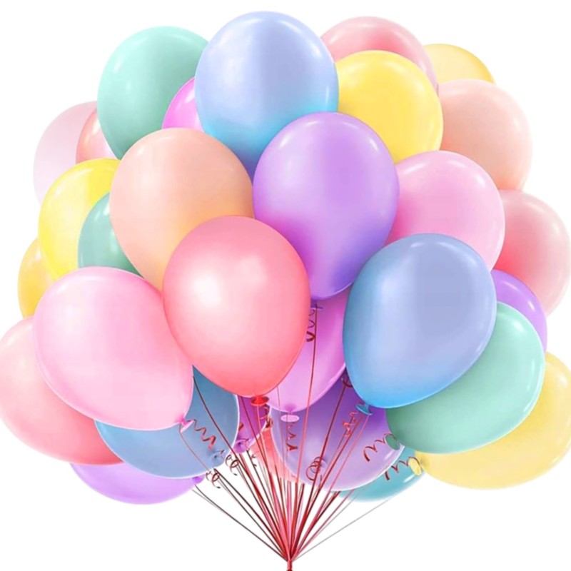 Balony pastelowe mix kolorów 50szt 10cali
