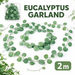 Girlanda dekoracyjna z liśćmi eukaliptusa 2 m