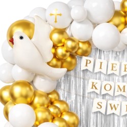 Girlanda balonowa Pierwsza Komunia Święta 98 szt.