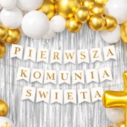 Girlanda balonowa Pierwsza Komunia Święta 98 szt.
