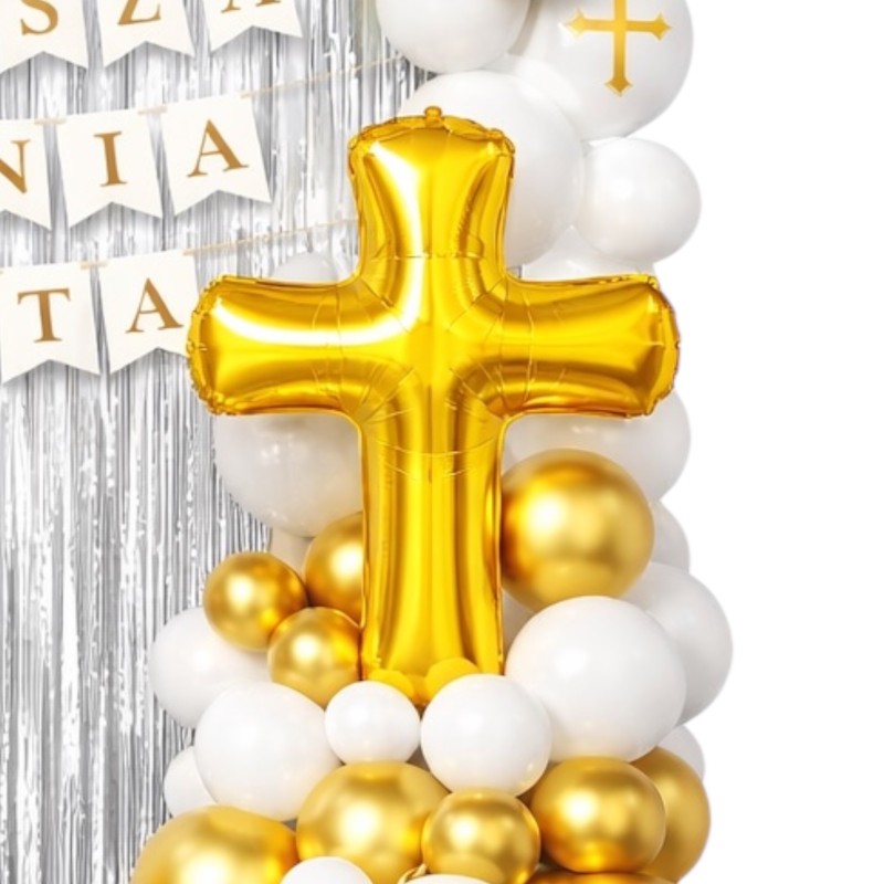 Girlanda balonowa Pierwsza Komunia Święta 98 szt.