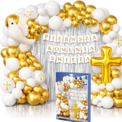 Girlanda balonowa Pierwsza Komunia Święta 98 szt.