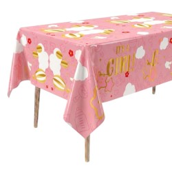 Obrus plastikowy różowy...