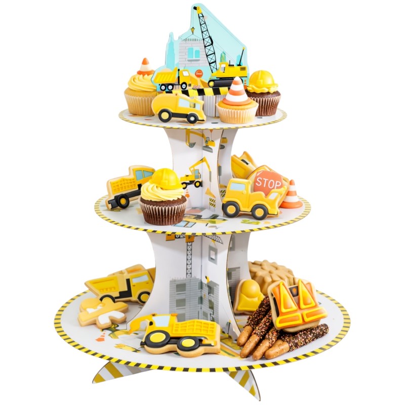 Patera Koparka 3‑poziomowa na babeczki i słodkości