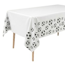 Obrus piłka nożna biały...